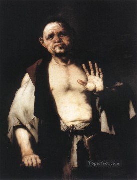 ルカ・ジョルダーノ Painting - 哲学者クラテテス バロック ルカ ジョルダーノ